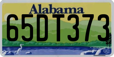 AL license plate 65DT373