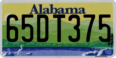 AL license plate 65DT375