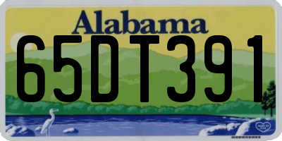AL license plate 65DT391