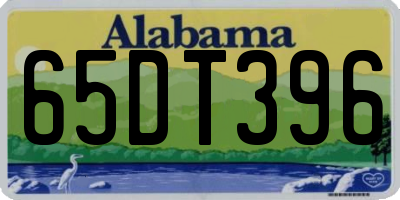 AL license plate 65DT396