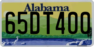 AL license plate 65DT400