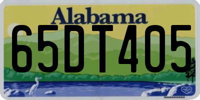 AL license plate 65DT405