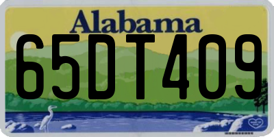 AL license plate 65DT409