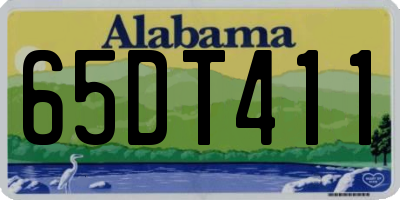 AL license plate 65DT411