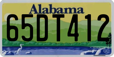 AL license plate 65DT412