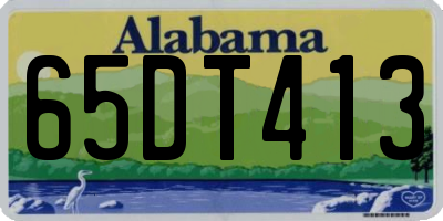 AL license plate 65DT413