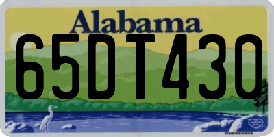 AL license plate 65DT430