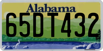 AL license plate 65DT432