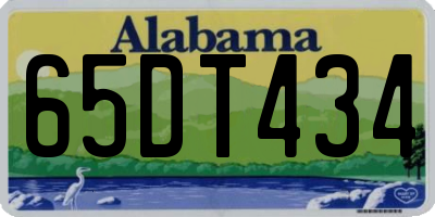 AL license plate 65DT434