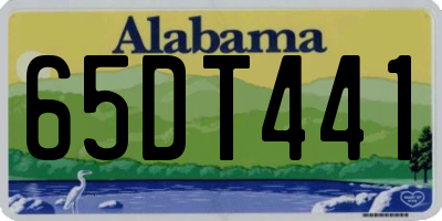 AL license plate 65DT441