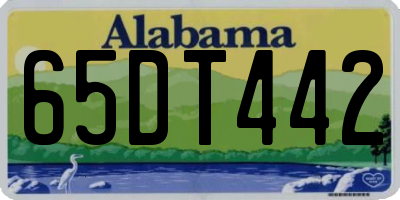 AL license plate 65DT442