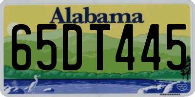 AL license plate 65DT445