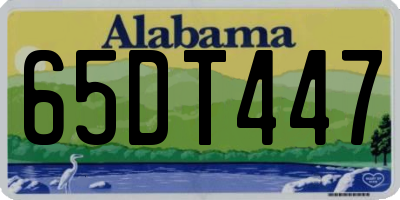 AL license plate 65DT447