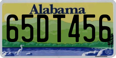 AL license plate 65DT456