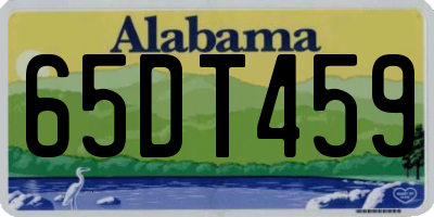 AL license plate 65DT459