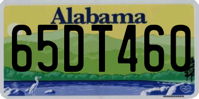 AL license plate 65DT460