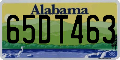 AL license plate 65DT463