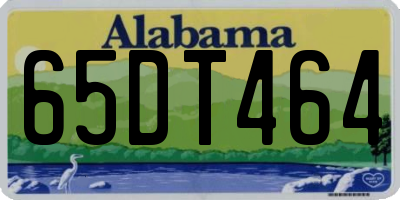 AL license plate 65DT464