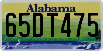 AL license plate 65DT475