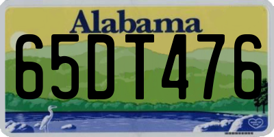 AL license plate 65DT476