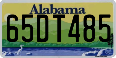 AL license plate 65DT485