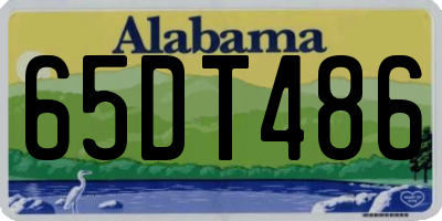 AL license plate 65DT486