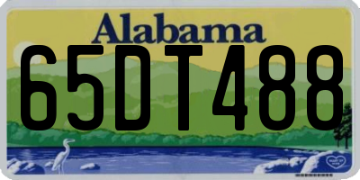 AL license plate 65DT488