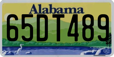 AL license plate 65DT489