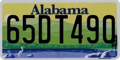 AL license plate 65DT490