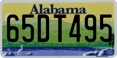 AL license plate 65DT495