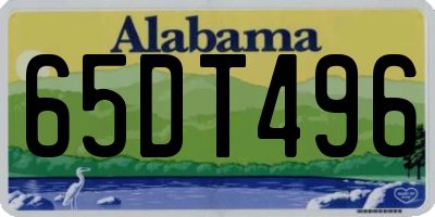 AL license plate 65DT496