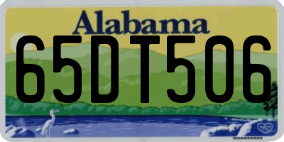 AL license plate 65DT506