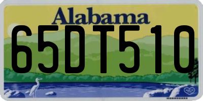 AL license plate 65DT510