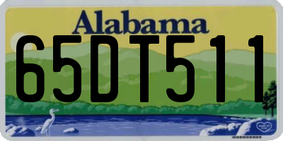 AL license plate 65DT511