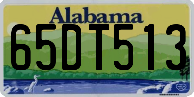 AL license plate 65DT513