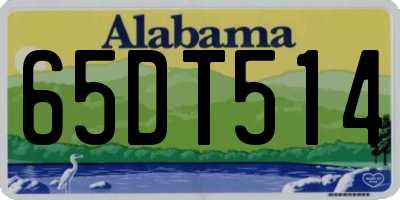 AL license plate 65DT514