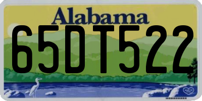 AL license plate 65DT522