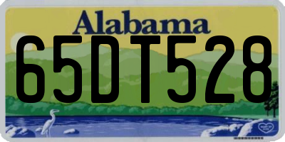 AL license plate 65DT528