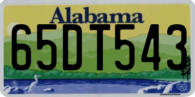 AL license plate 65DT543