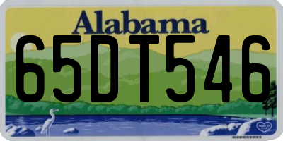 AL license plate 65DT546