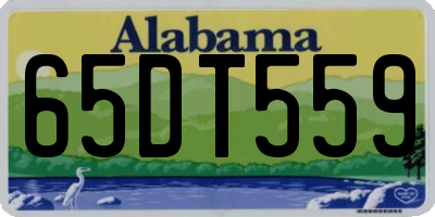 AL license plate 65DT559