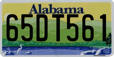 AL license plate 65DT561