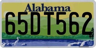 AL license plate 65DT562