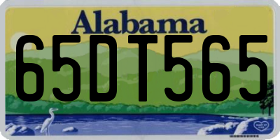 AL license plate 65DT565