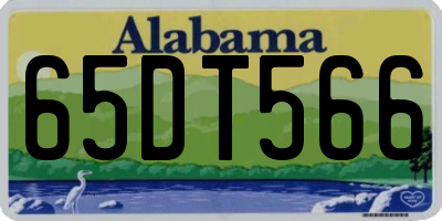 AL license plate 65DT566