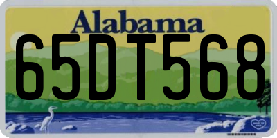 AL license plate 65DT568