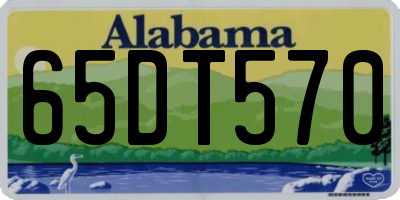 AL license plate 65DT570