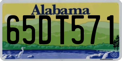 AL license plate 65DT571
