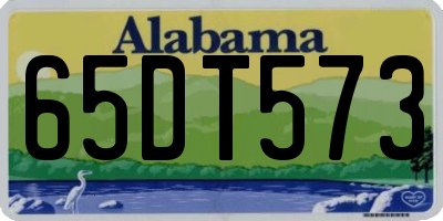 AL license plate 65DT573
