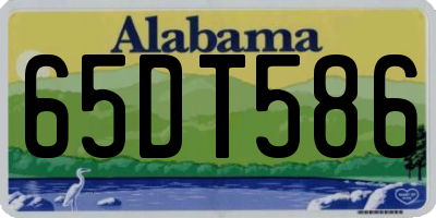 AL license plate 65DT586